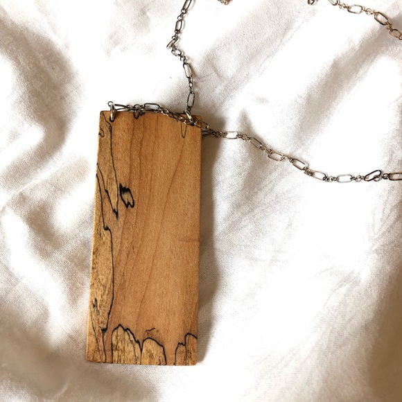 Handmade Wood Necklace - Picture 5 of 7